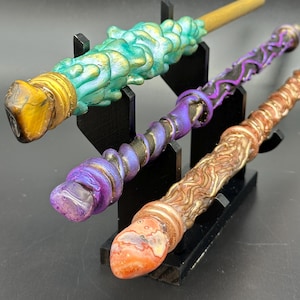 Handcrafted Wand - Wizard, Witch, Fairy Wand - Witchcraft, Wicca, Goth, Pagan, Spiritual – Assorted Magic Wands 13&quot;-15&quot; -Costume Magic Wands