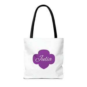 Personalized Girl Scout Unicorn Tote Bag, Troop Number image 5