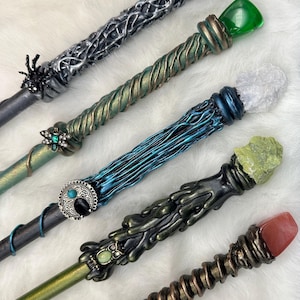 Handcrafted Magic Wand - Wizard, Witch, Fairy Wand, Witchcraft, Wicca, Goth, Pagan, Costume, ComiCon, Spiritual, Assorted Deluxe Magic Wands