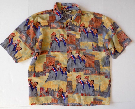 Mega Industrial Clothing Shirt 2XL Vintage July 4… - image 1