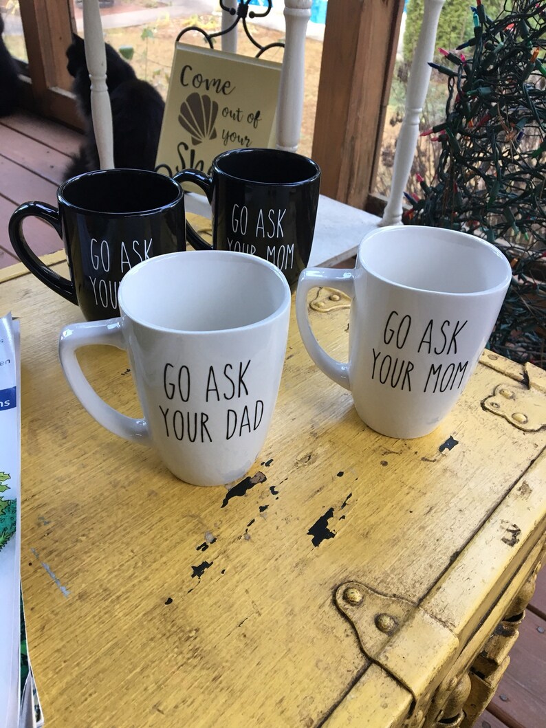 Mom and Dad Coffee Mugs Funny Mugs His and Hers Mom and Dad Etsy