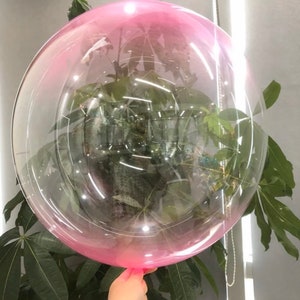 Clear balloons - transparent colored balloons - bubble balloons - bobo balloons - 18” balloons