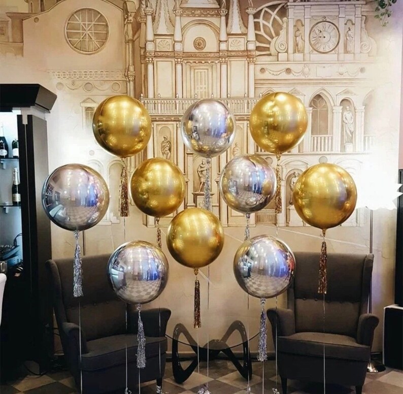 Giant Orbz And Mini Orbz Foil Balloons 10 22 Etsy