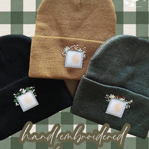 Hand Embroidered Beanie