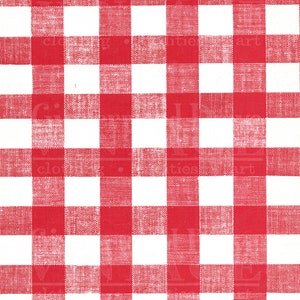 Digital Download von Vintage Gingham Tischdecke Rot Tapete Muster Dekor Küche Betty Crocker
