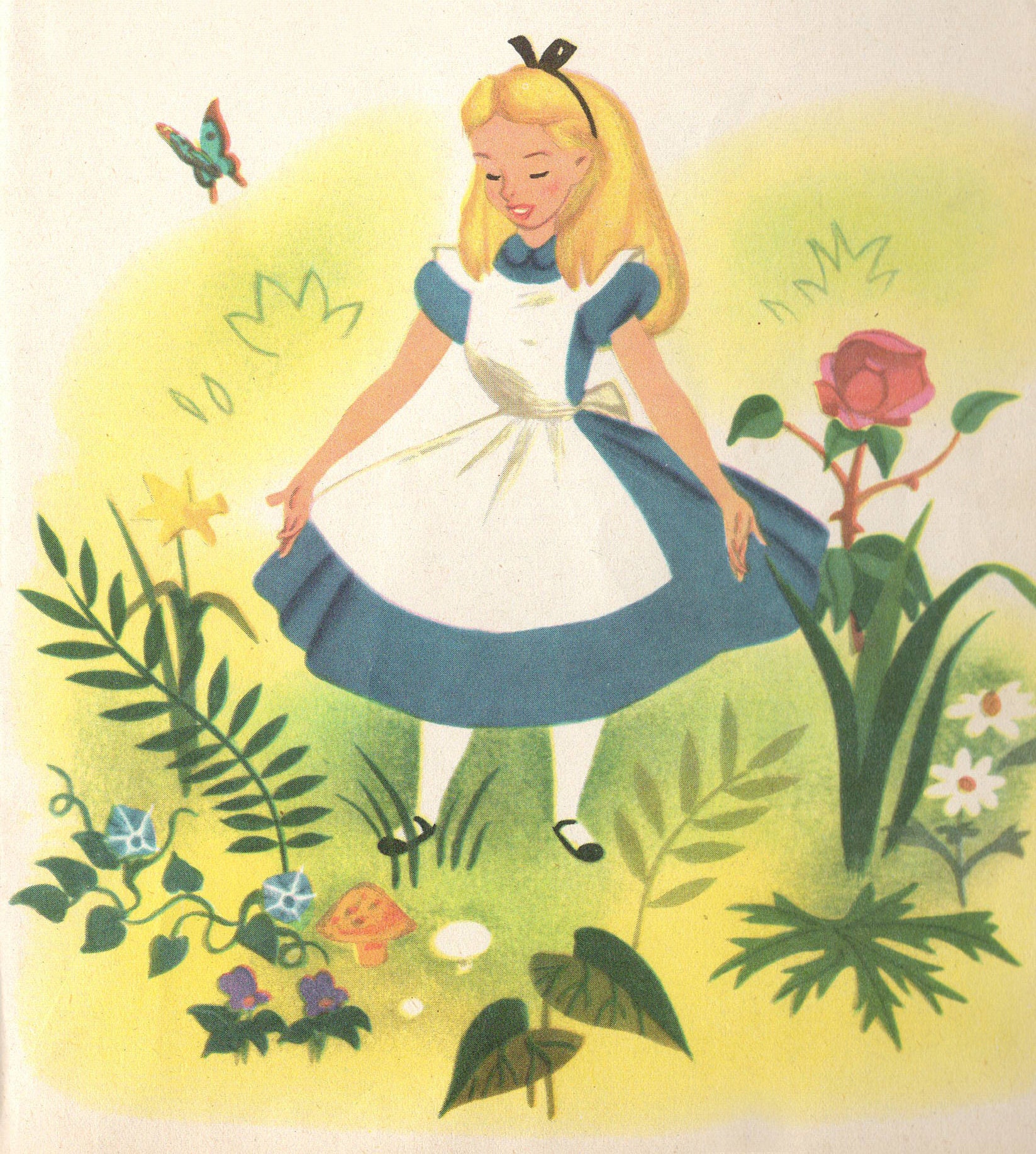 Vintage Disney Alice In Wonderland Art