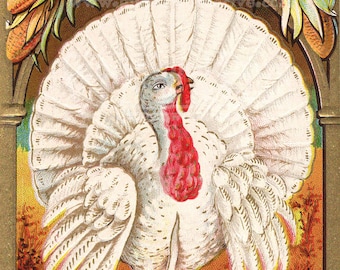 Digital Download File THANKSGIVING Digital Image File Turkey Pie 1910s ...