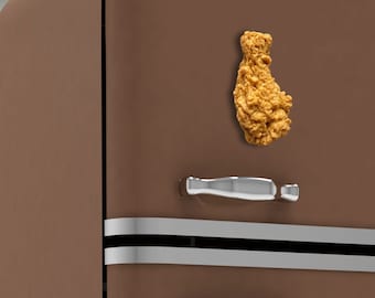 Fried Chicken Hilarious Realistic Magnet - Funny Foodie Decor for Fridge or Memo Board - Unique Food Themed Stationery and Office Supplies