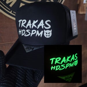 Trakas HDSPM Glow In The Dark Hat Snapback Cap Gorra Belica Trakas Luis R Conriquez Junior H Chapiza Corridos Belicos El Del Sombrero