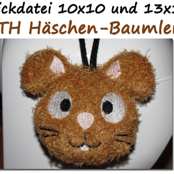 Stickdatei ITH Häschen-Anhänger Baumler Hase Oster