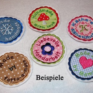 Stickdatei HANDMADE-BUTTONS Kombi-Set 12-teilig Applikation Embroidery design combine lables Bild 3