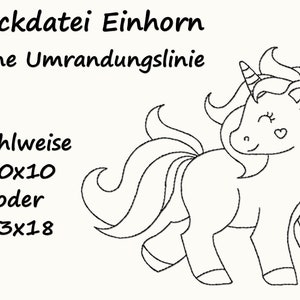 Embroidery file UNICORN Cute Unicorn Horse Kids Fairy embroidery design Redwork