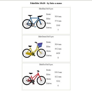 Stickdatei MEIN FAHRRAD Fahrräder Bike radfahren machine embroidery design Rad bicycle Bild 2