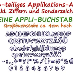 Stickdatei Applikations-Abc Kleine Zeichen 86-Tlg. Bild 1