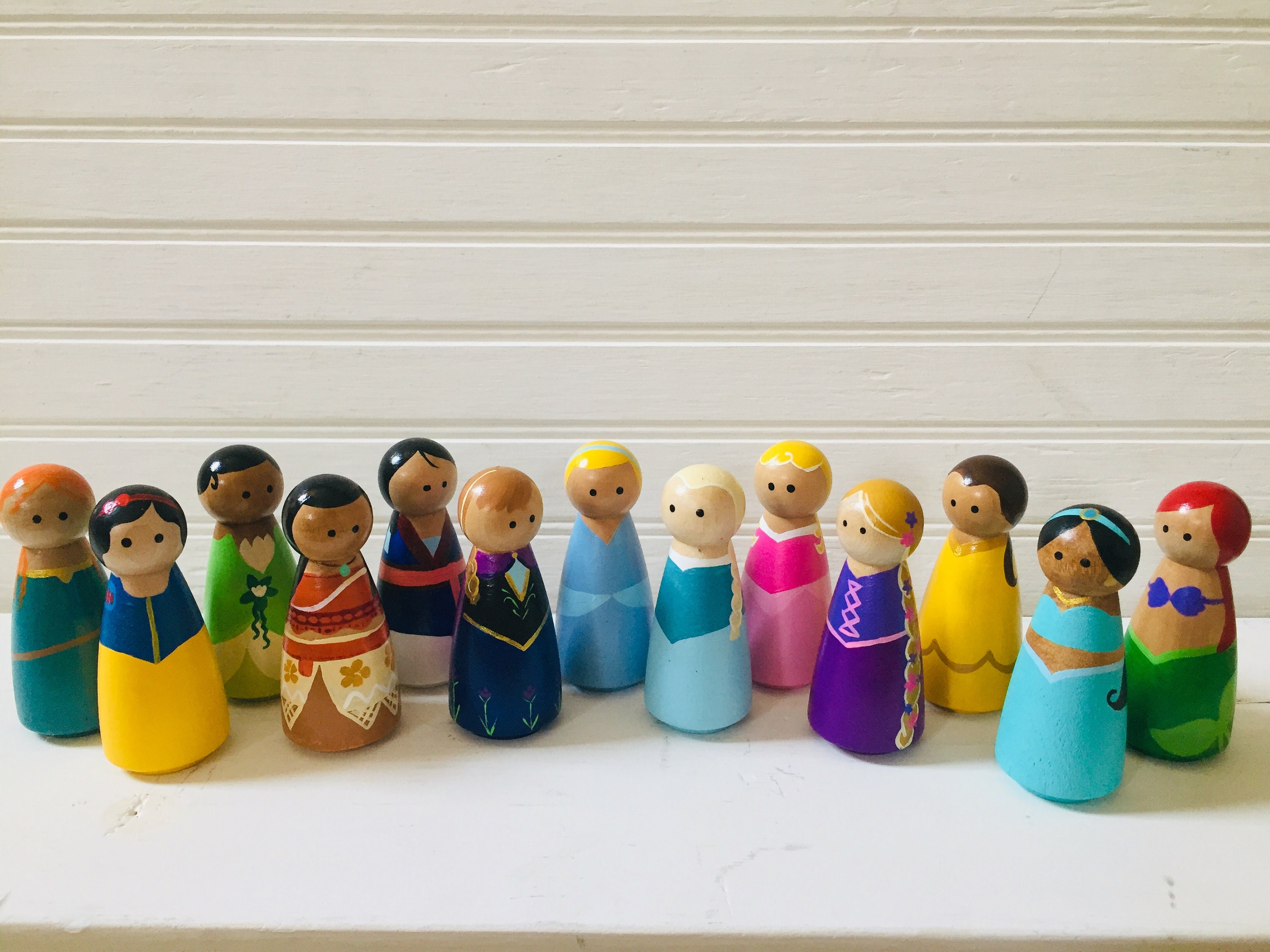 disney princess peg dolls