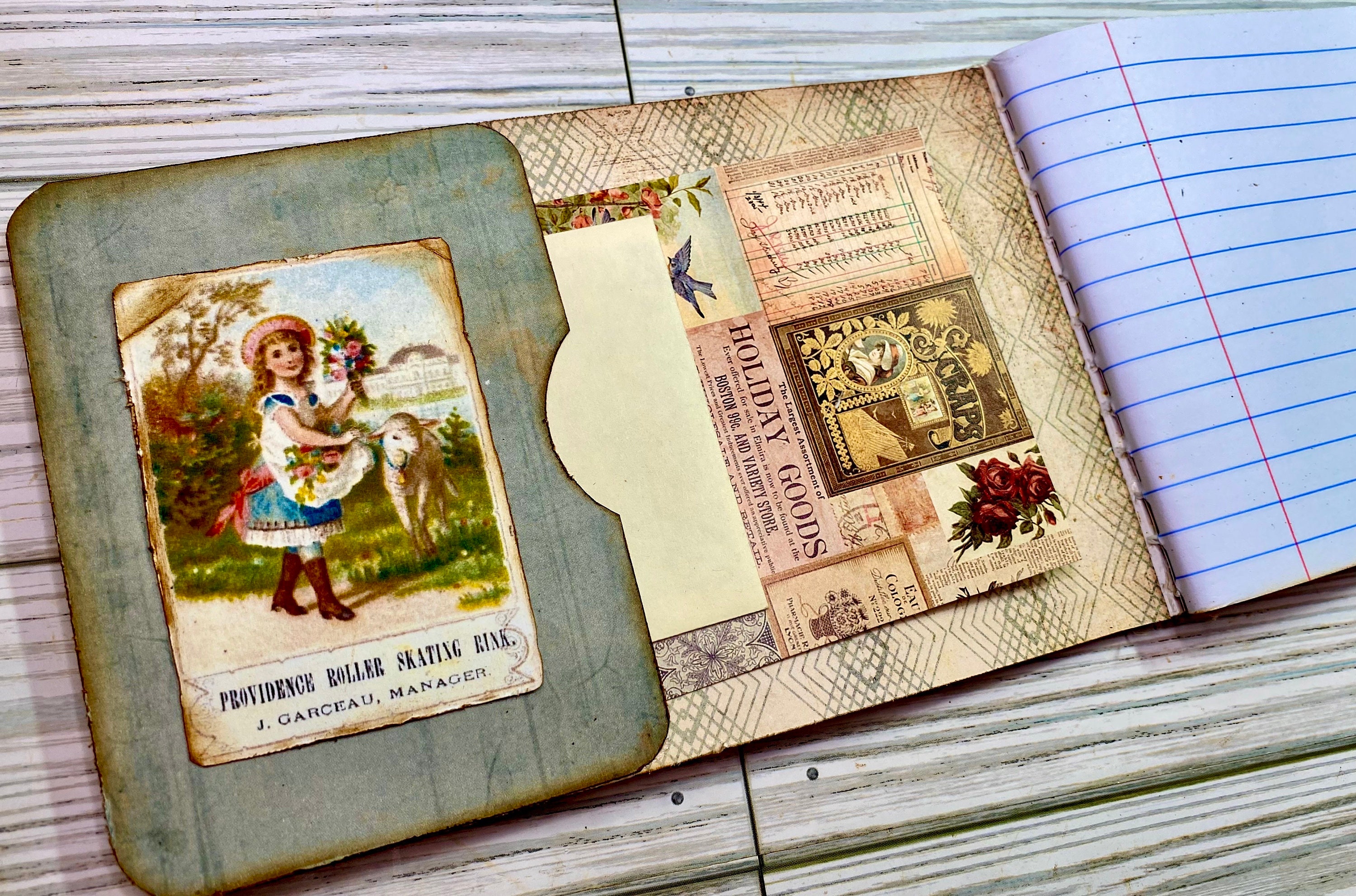 Altered Jr Composition Notebook With Girl at Prayer. - Etsy