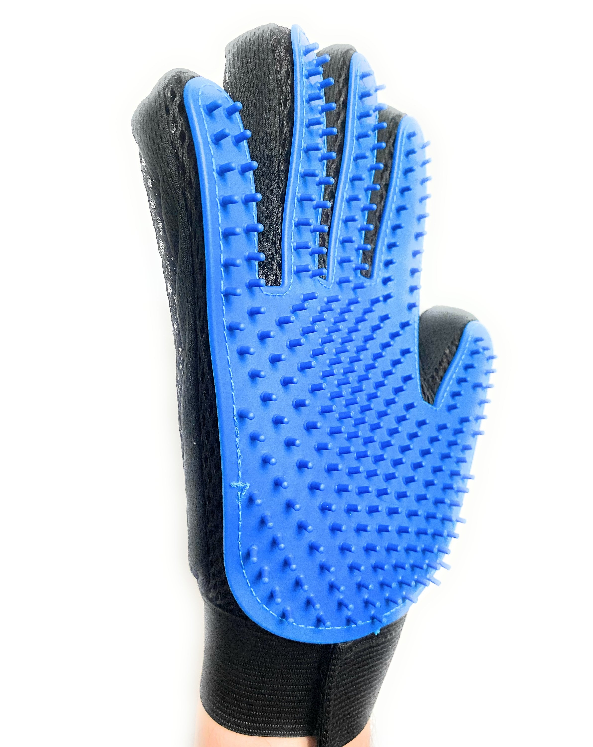 Pet Grooming Glove Silicone Blue Pet Hair Remover Dogs Etsy