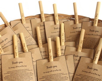 Bamboo Straws Bulk 500 Plain or Custom Engraved Bamboo Drinking Straws 8  for Party, Gifts, Wedding Favors, Eco Friendly, Laser Engraving 