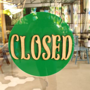 Open Closed sign 12&quot;, double sided Open sign, reversible sign, Open Closed Sign, Open sign for door, double sided sign, Store sign