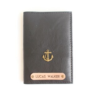 Monedero de pasaporte personalizado, titular del pasaporte personalizado, cubierta del pasaporte para las mujeres, chica de la cubierta del pasaporte, hombres de la cubierta del pasaporte, regalo para él