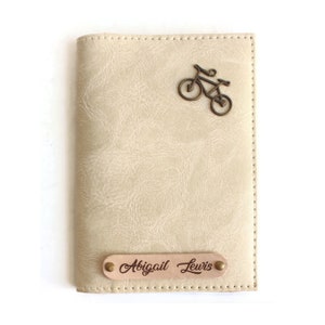 Porta-passaporte casal, porta-passaporte personalizado, capa para passaporte personalizada, carteira para passaporte bege, capa para passaporte masculino, presente para ele