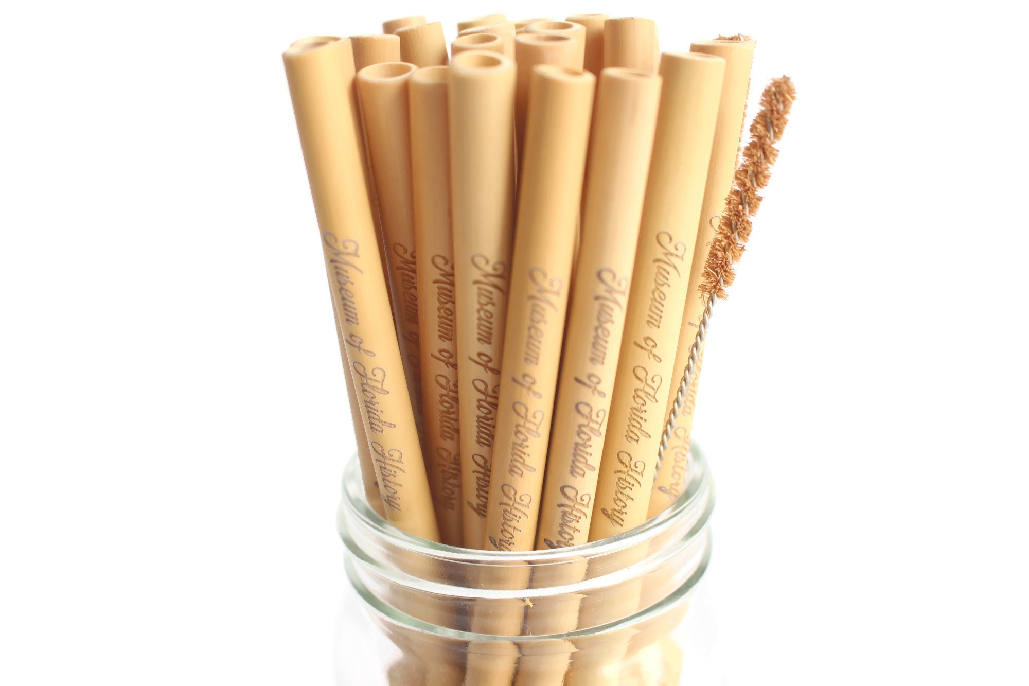 Bamboo Straws Bulk 500 Plain or Custom Engraved Bamboo Drinking Straws 8  for Party, Gifts, Wedding Favors, Eco Friendly, Laser Engraving 