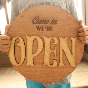 Open Closed Sign Vintage Style 12