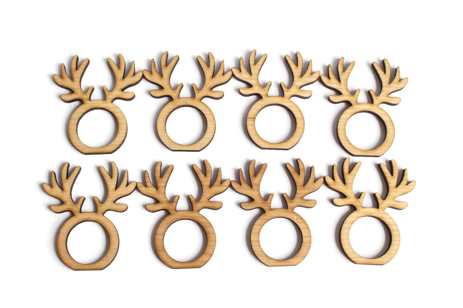 Napkin Rings SET of 8 Pieces Wooden Personalized Napkin Etsy