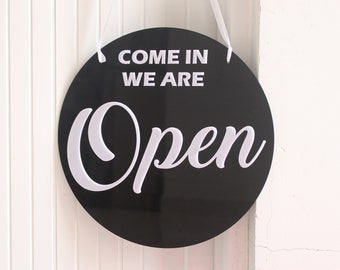 Reversible Open Closed Sign, FREE SHIPPING, Personalized Open Closed ...
