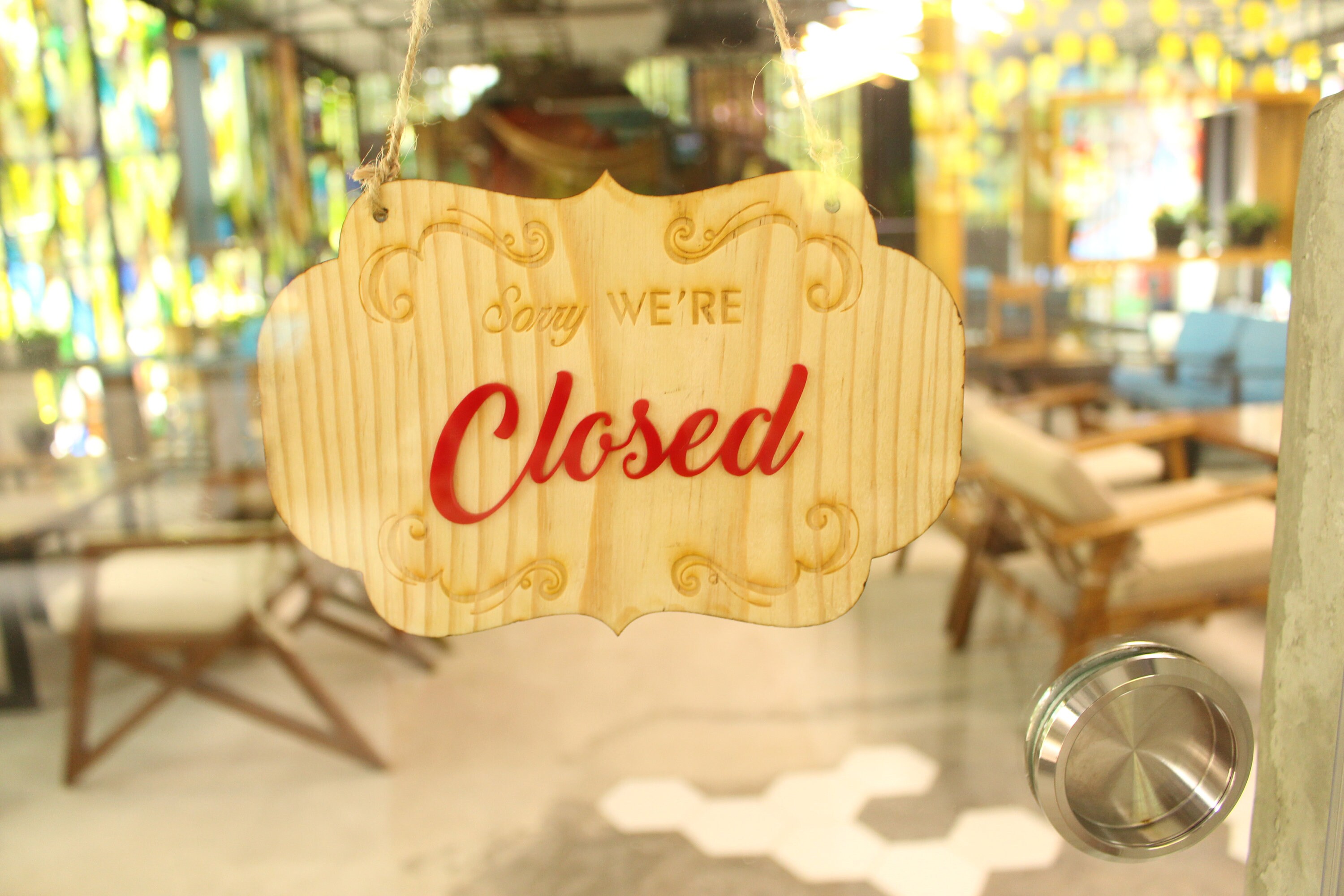 Reversible Open Closed Sign, FREE SHIPPING, Wooden Open Closed Shop ...
