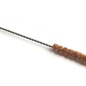 May include: A long, thin cleaning brush with a brown bristle head and a silver wire handle.