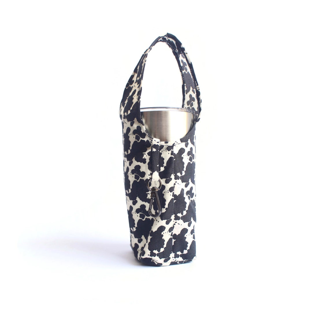 Black and White Foldable Tumbler Bag Water Bottle Carrier Etsy