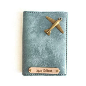 Porta-passaporte personalizado, capa de passaporte masculina, porta-passaporte masculino, carteira de passaporte personalizada, capa de passaporte masculina, presente para homens