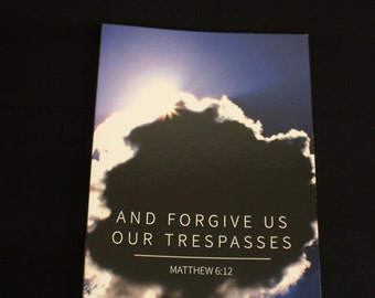 E rimetti a noi i nostri debiti - Biglietto d'auguri (presente anche nel set di biglietti d'auguri del Padre Nostro)