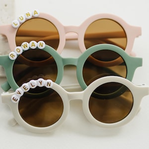 kid sunglasses baby birthday gift toddler glasses custom sunnies personalized sunglasses party favor boy flower girl daisy gift Christmas