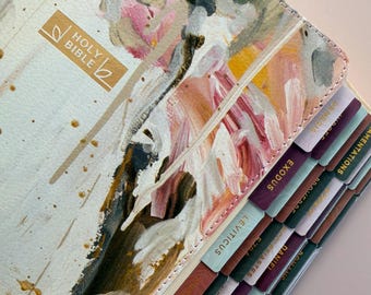 Personalized NIV Bible Gift for Women Prayer Book Tabs Scripture Study Faith Journey Companion Journal Devotional Christian Woman Present