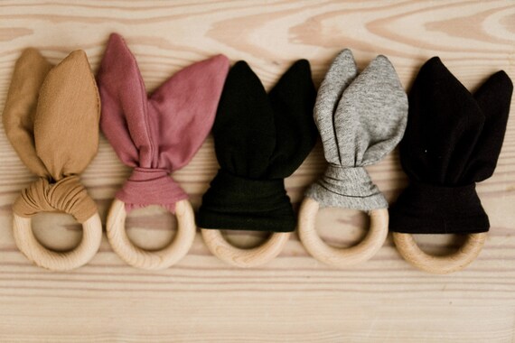 crinkle bunny ear teether