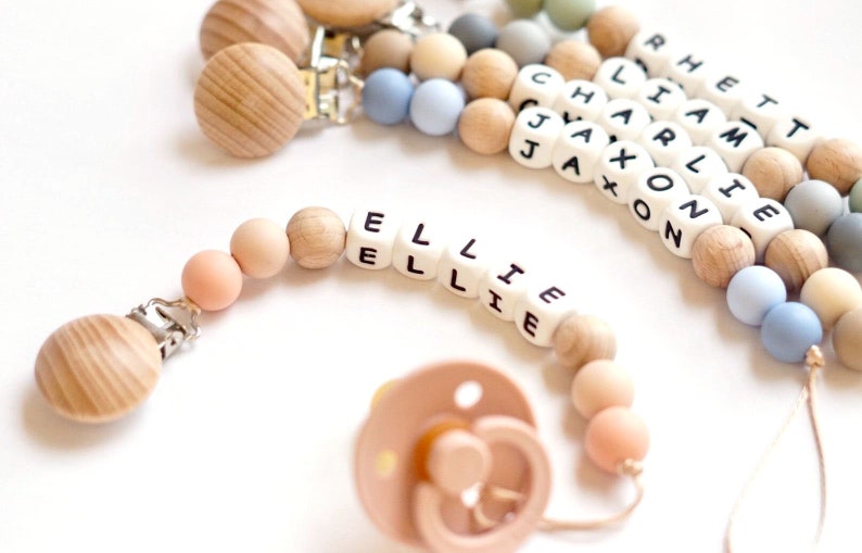 personalized soother clips