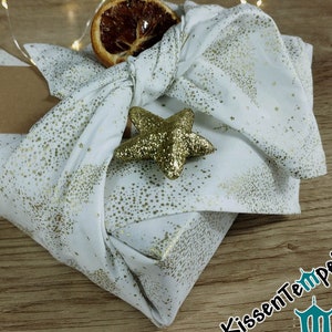 Asciugamano regalo di Natale / furoshiki / asciugamano in tessuto “Albero di Natale”, carta regalo natalizia in tessuto riutilizzabile o per decorazioni natalizie