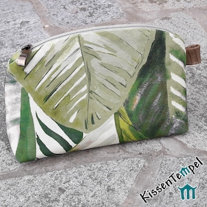 Trousse de maquillage exotique cousue à la main "Aloha" avec fermeture éclair, cadeau d'anniversaire pour fille, épouse, meilleure amie