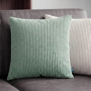 Edler Cord-KissenBezug "Cordula" in mint oder creme, viele Größen, SofaKissen für ein gehobenes Ambiente, Deko für Couch, Diele, Bett