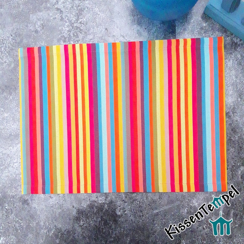 Echte Outdoor TischSets *Caribe* UV-beständig, wetterfest, mit Teflon-Beschichtung, rot orange gelb grün blau türkis petrol pink violett