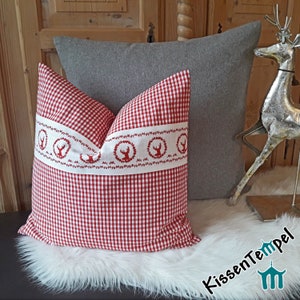 FilzKissen Franz graues SofaKissen im alpenländischen | Etsy