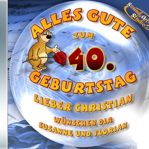 Personalisierte Geburtstags-CD mit Deinen persönlichen Glückwünschen, ein originelles, persönliches Geburtstagsgeschenk für jedes Alter