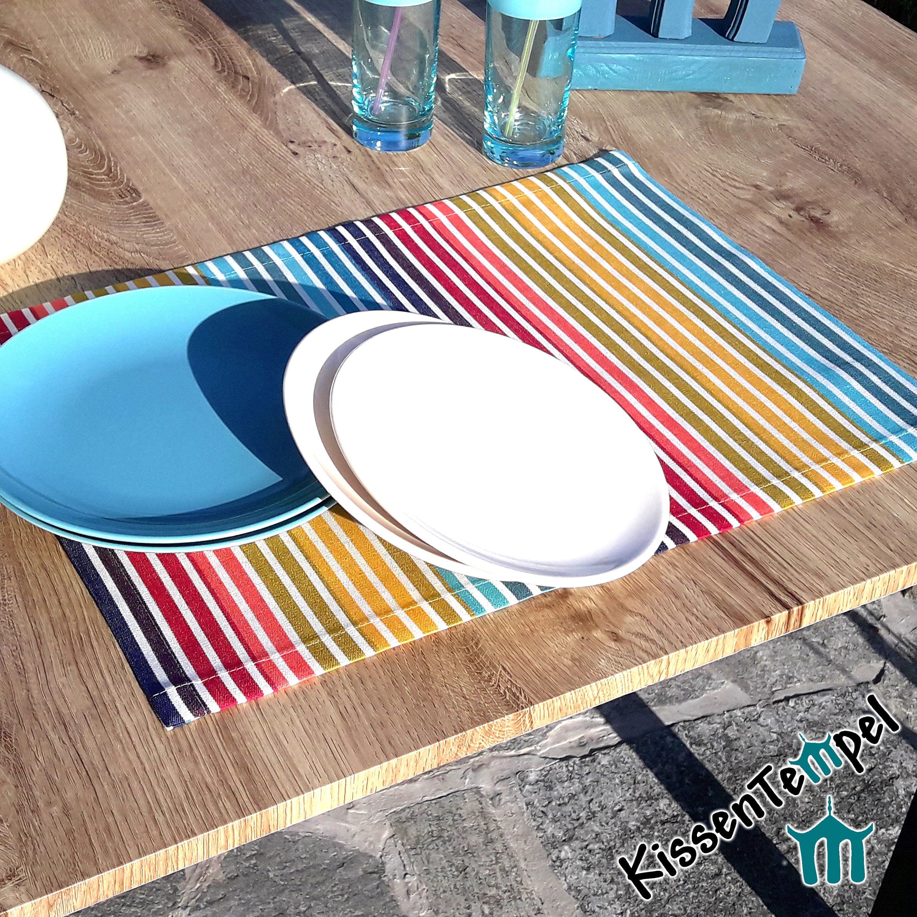 Bunte tischsets