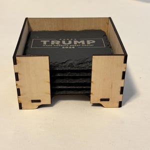 Trump 2024 Slate Coasters 2pk/4pk