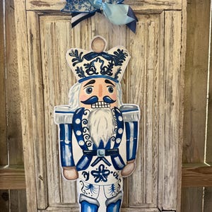 Blue Chinoiserie Nutcracker