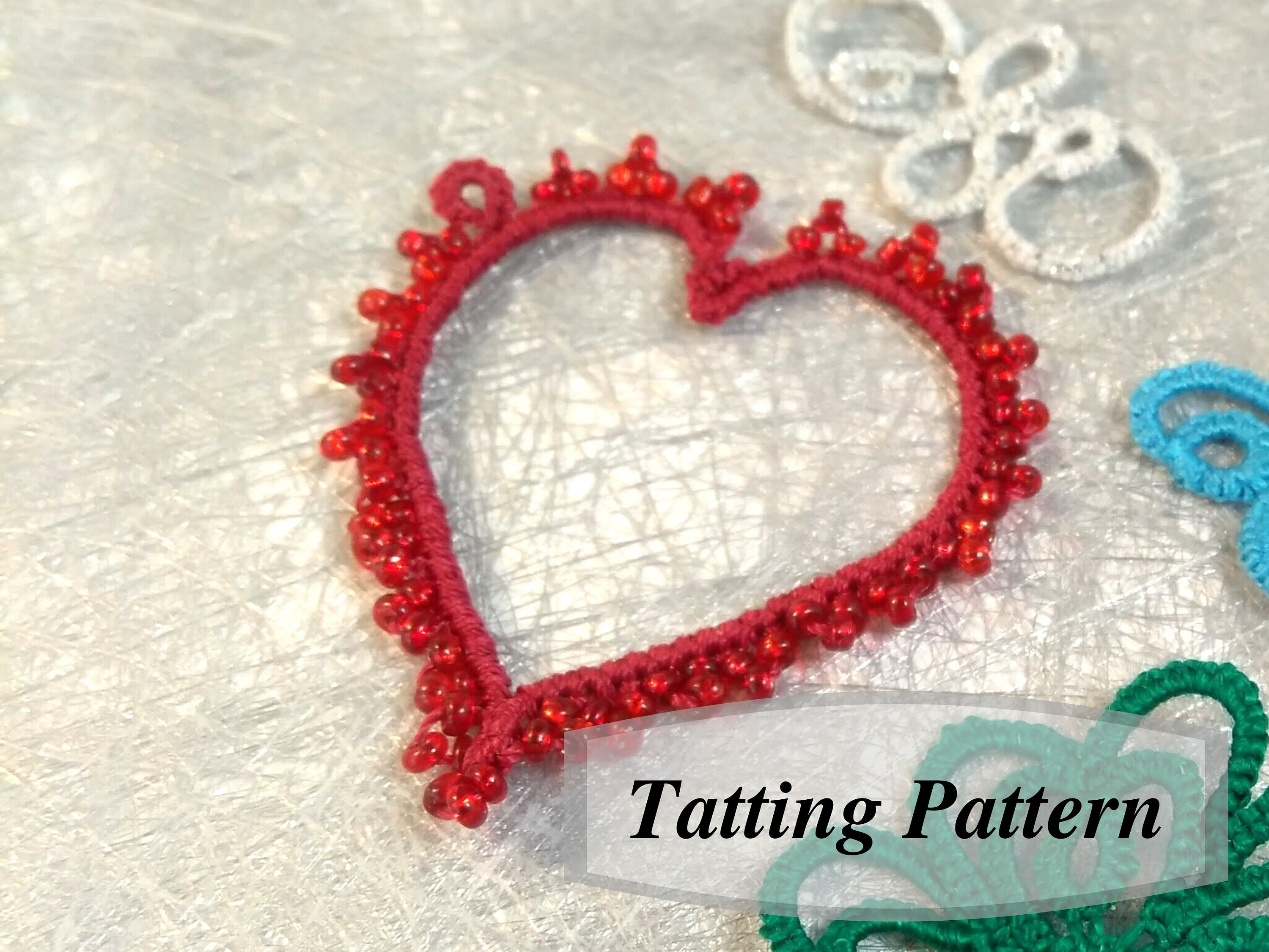 Tatted Heart Pattern. PDF Tutorial For Simple Tatted Heart Etsy