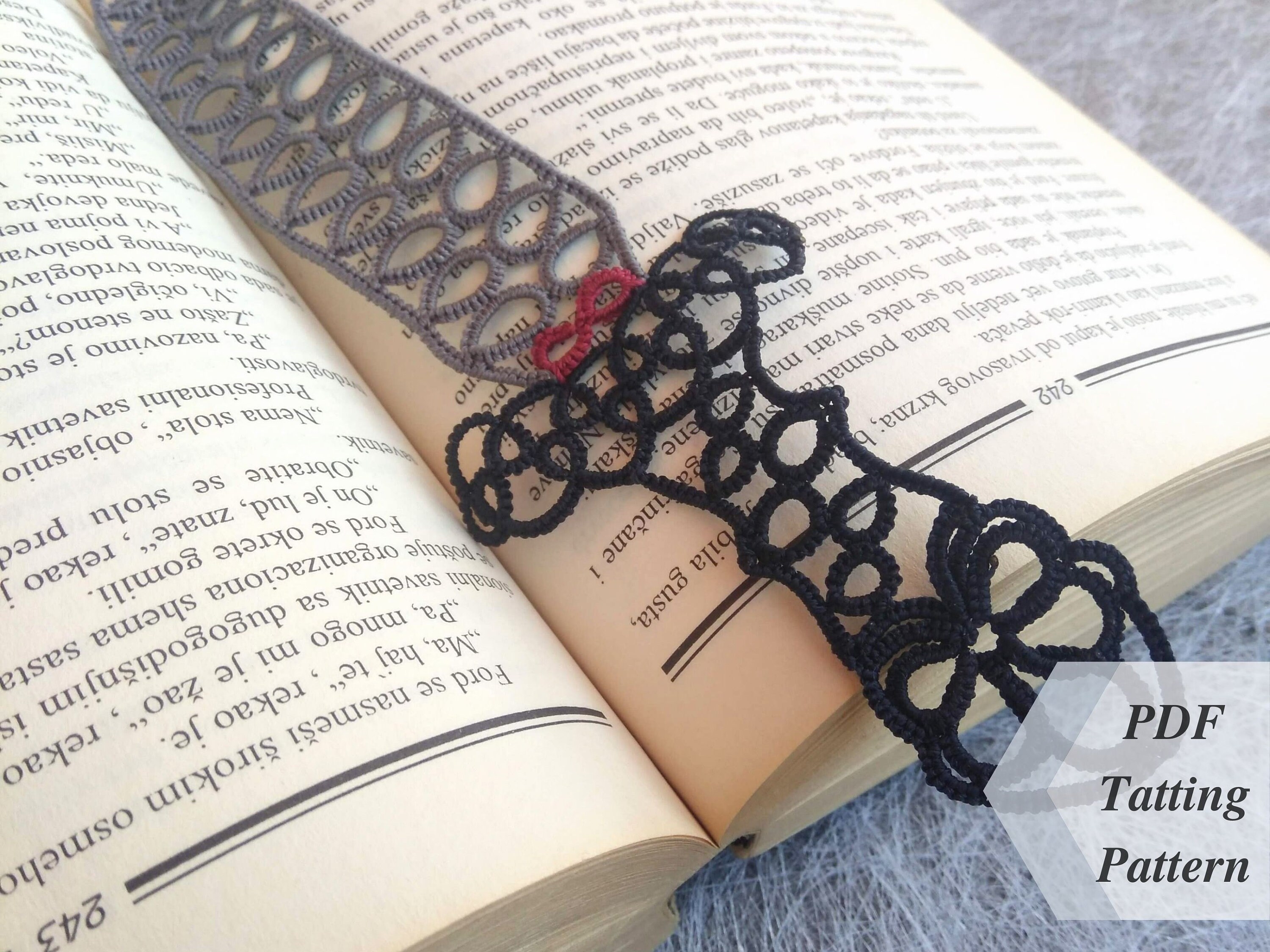 PDF Tatting Pattern Bookmark Dagger Tutorial for Decorative - Etsy