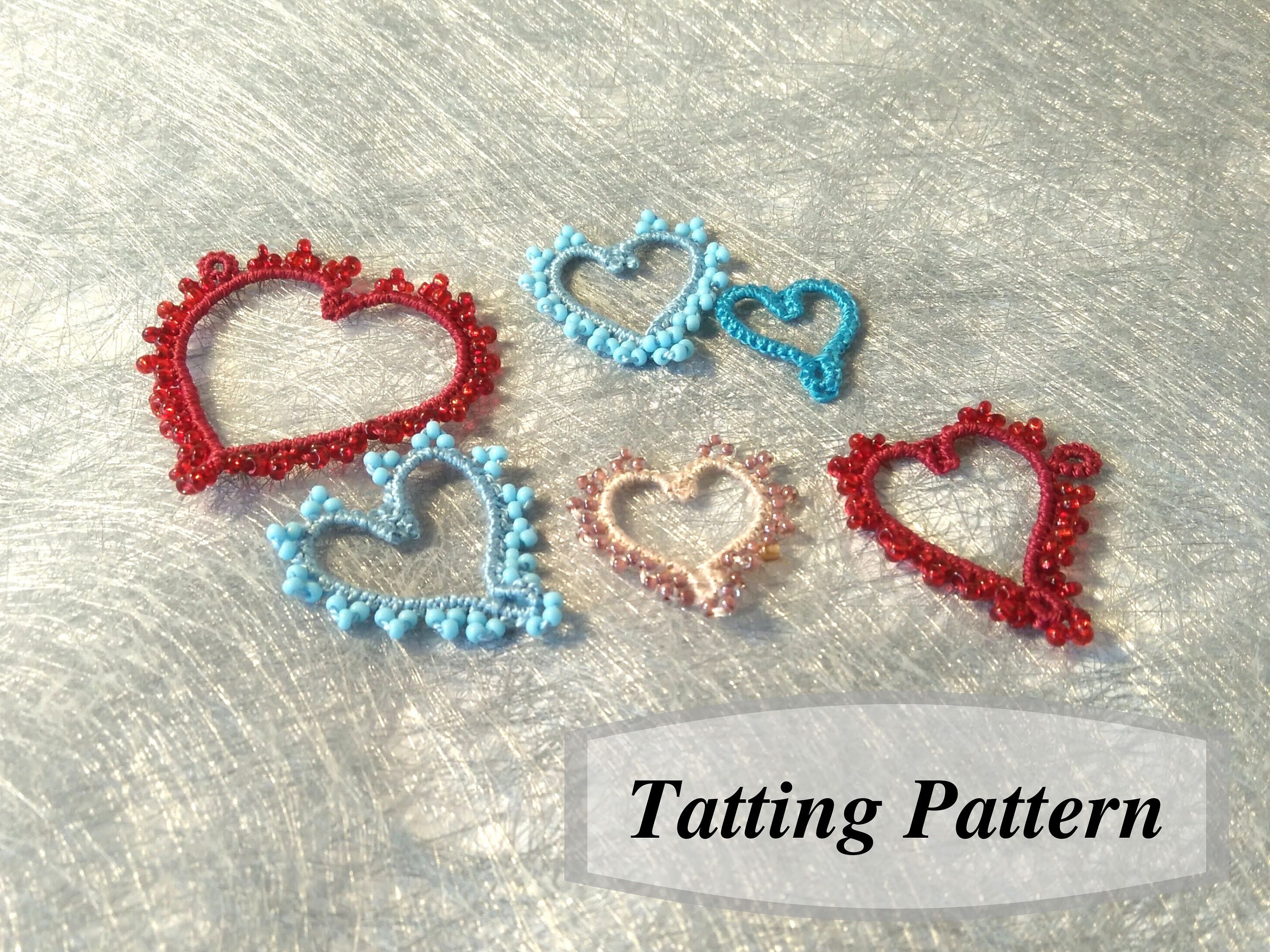 Tatted Heart Pattern. PDF Tutorial For Simple Tatted Heart Etsy